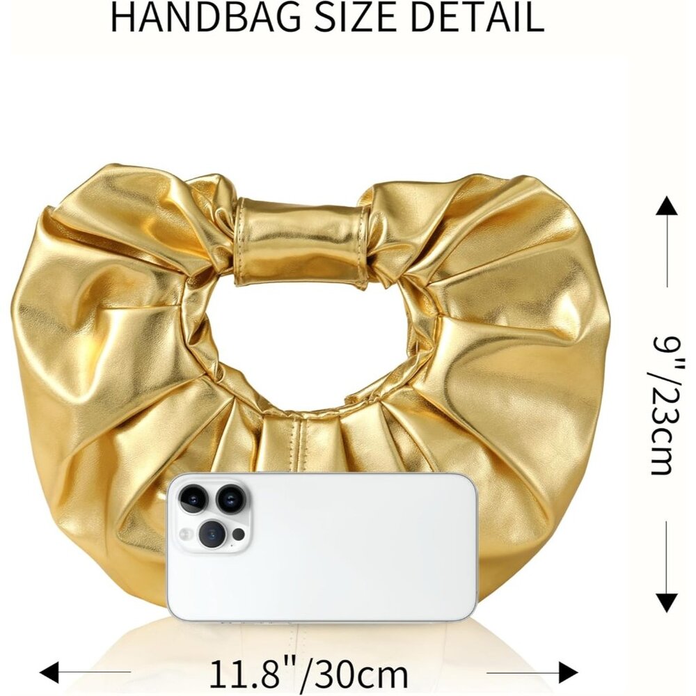 Clutch Purse for Women - Evening Clutch PU 3-gold - Picture 7 of 7